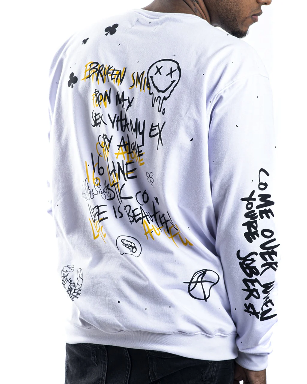 Buzo Blanco Sad Face - Image 2