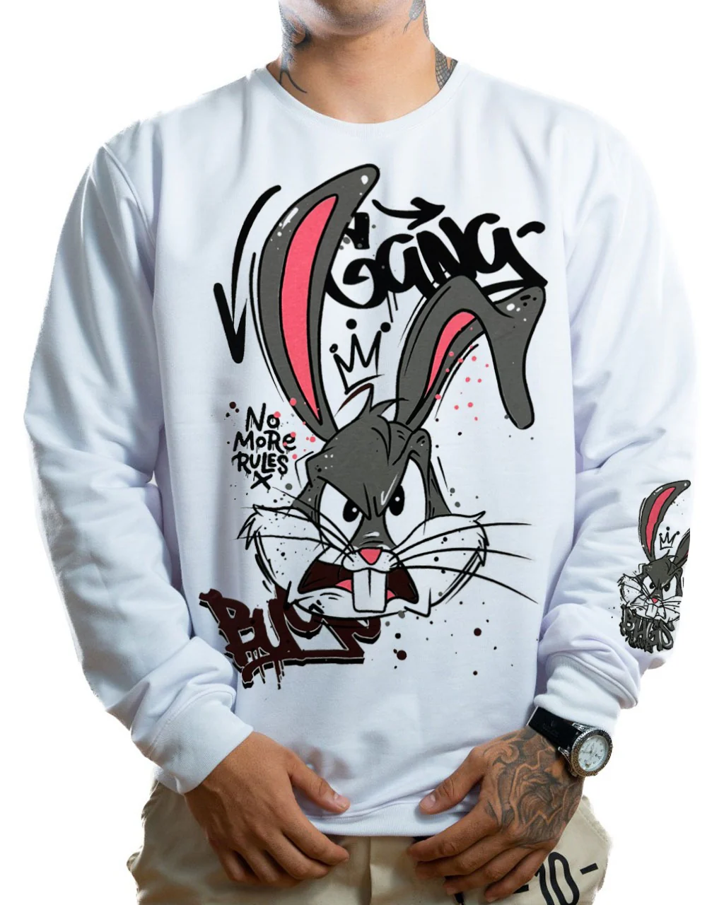 Buzo blanco bugs gang