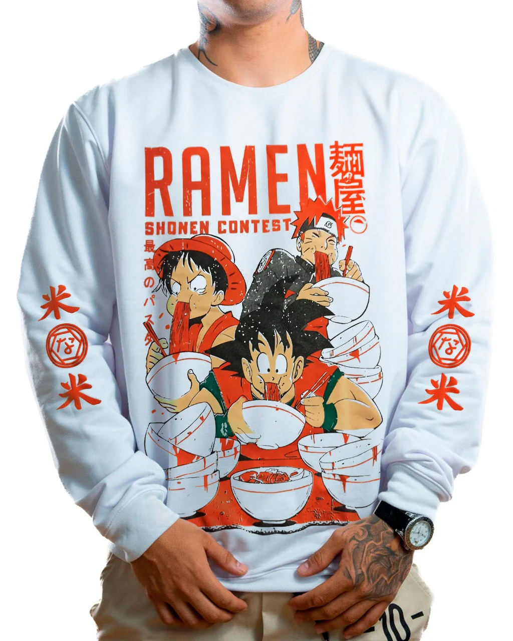 Buzo blanco dragon ball ramen