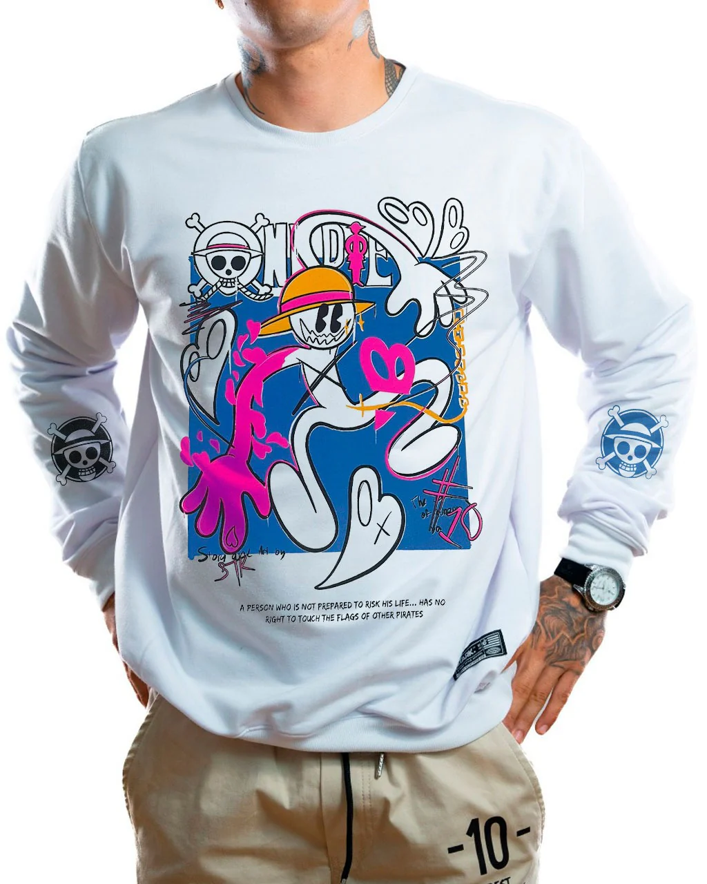 Buzo Blanco One Piece Splash