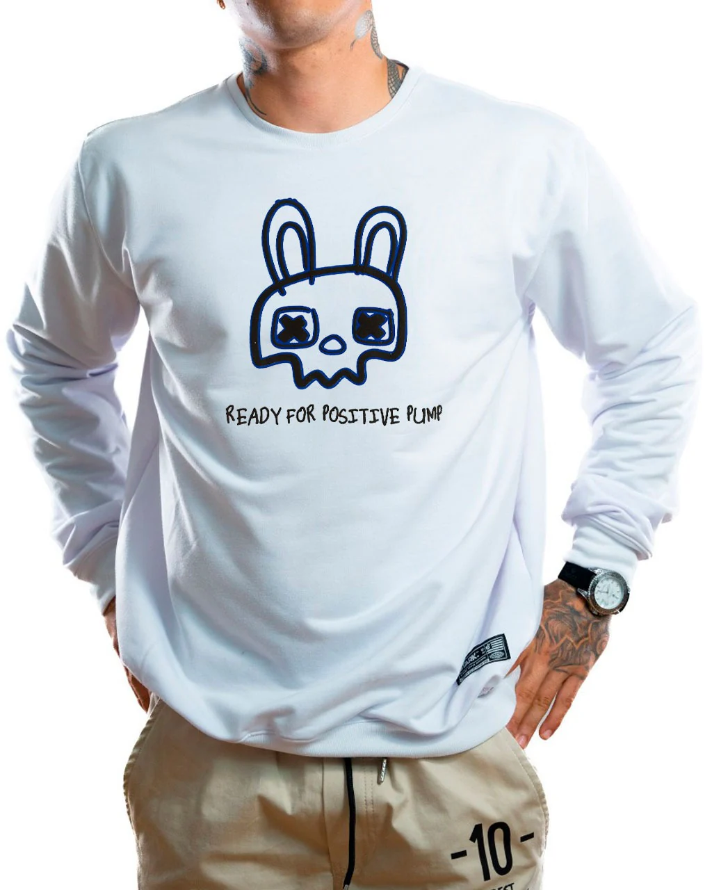 Buzo blanco positive bunny