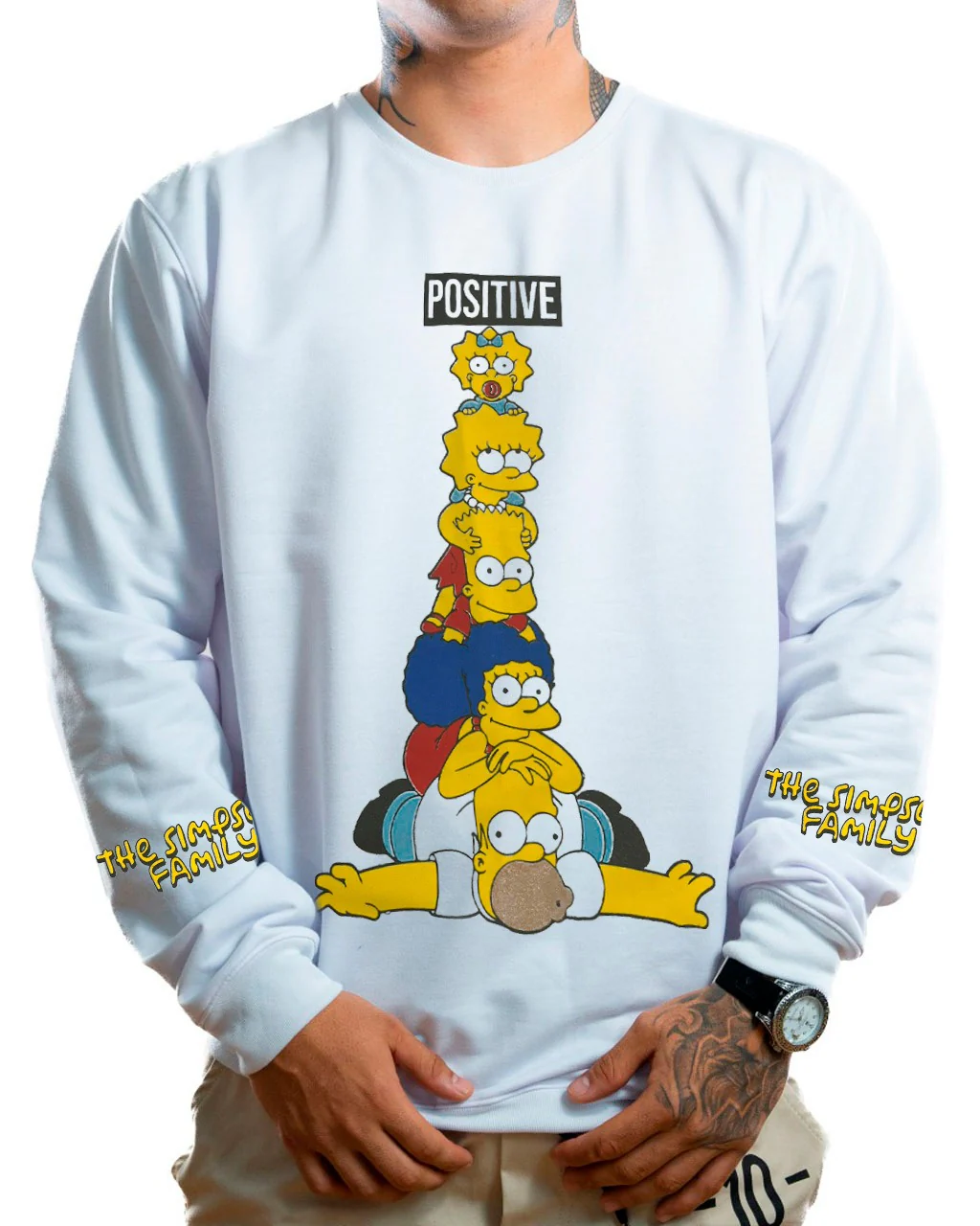 Buzo blanco simpsons positive