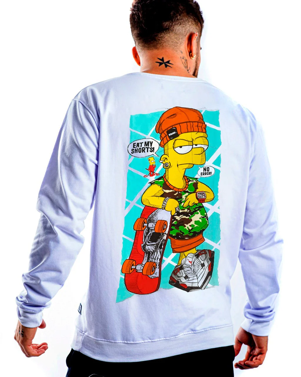 Buzo blanco simpsons skate