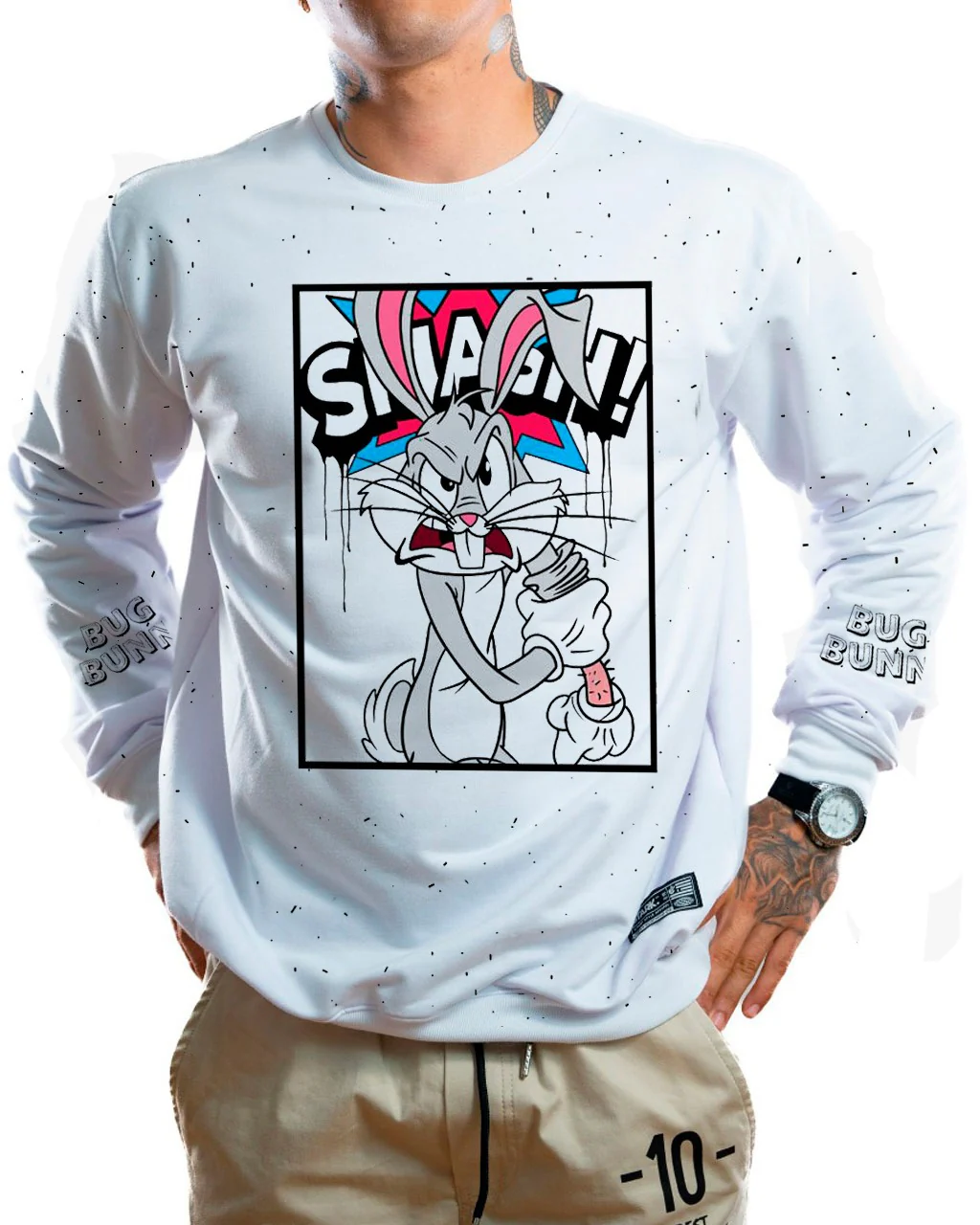 Buzo blanco smash bunny