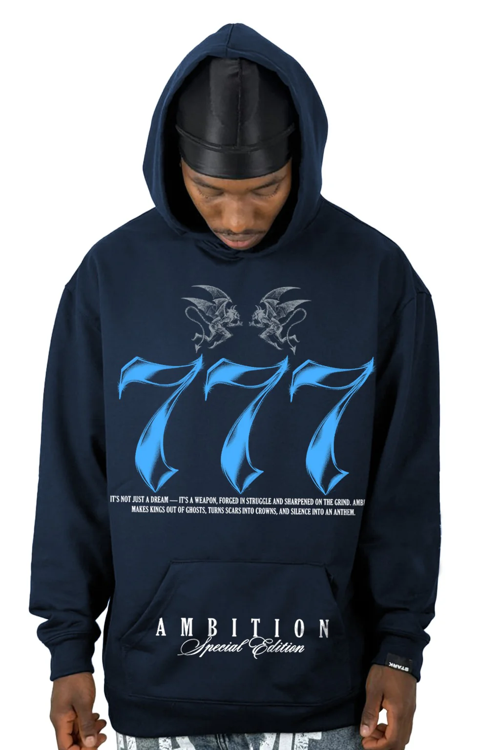 Buzo Capucha azul ambition 777