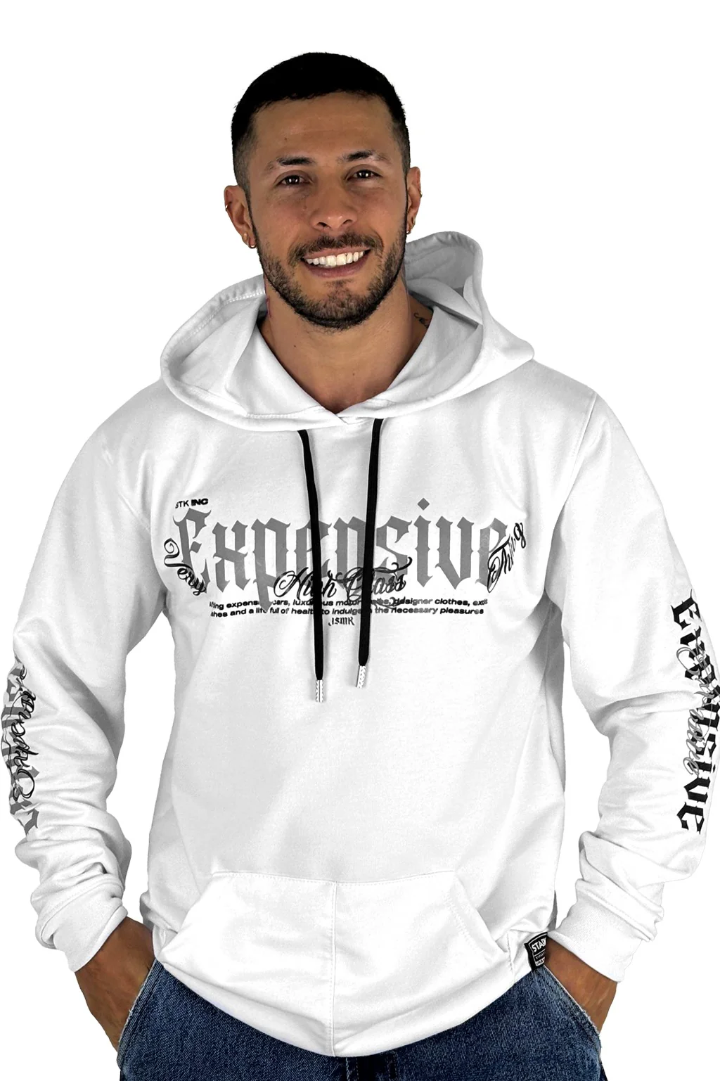 Buzo Capucha Blanco Expensive