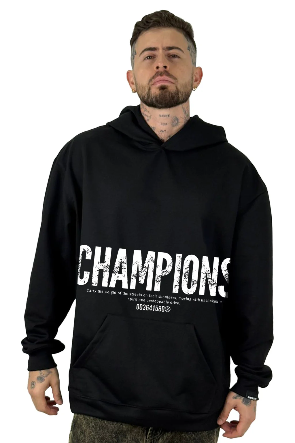 Buzo Capucha Negro Champions - Image 2