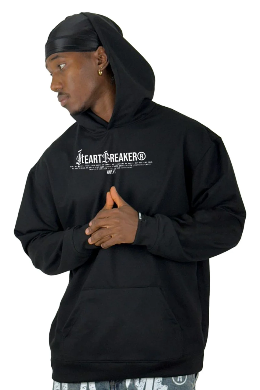 Buzo Capucha negro Heart Breaker - Image 2