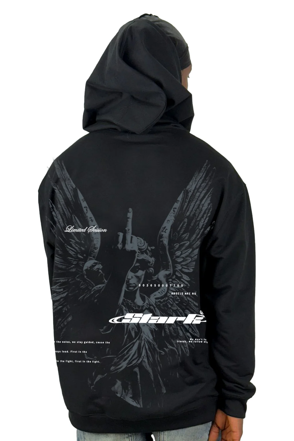 Buzo Capucha Negro Angels Rebels