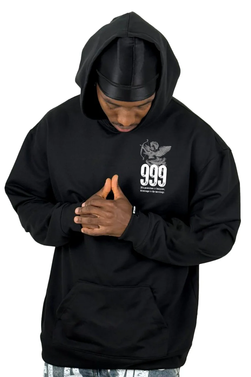 Buzo Capucha Negro Blessing 999 - Image 2