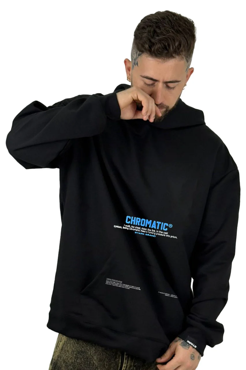 Buzo Capucha Negro Chromatic - Image 2