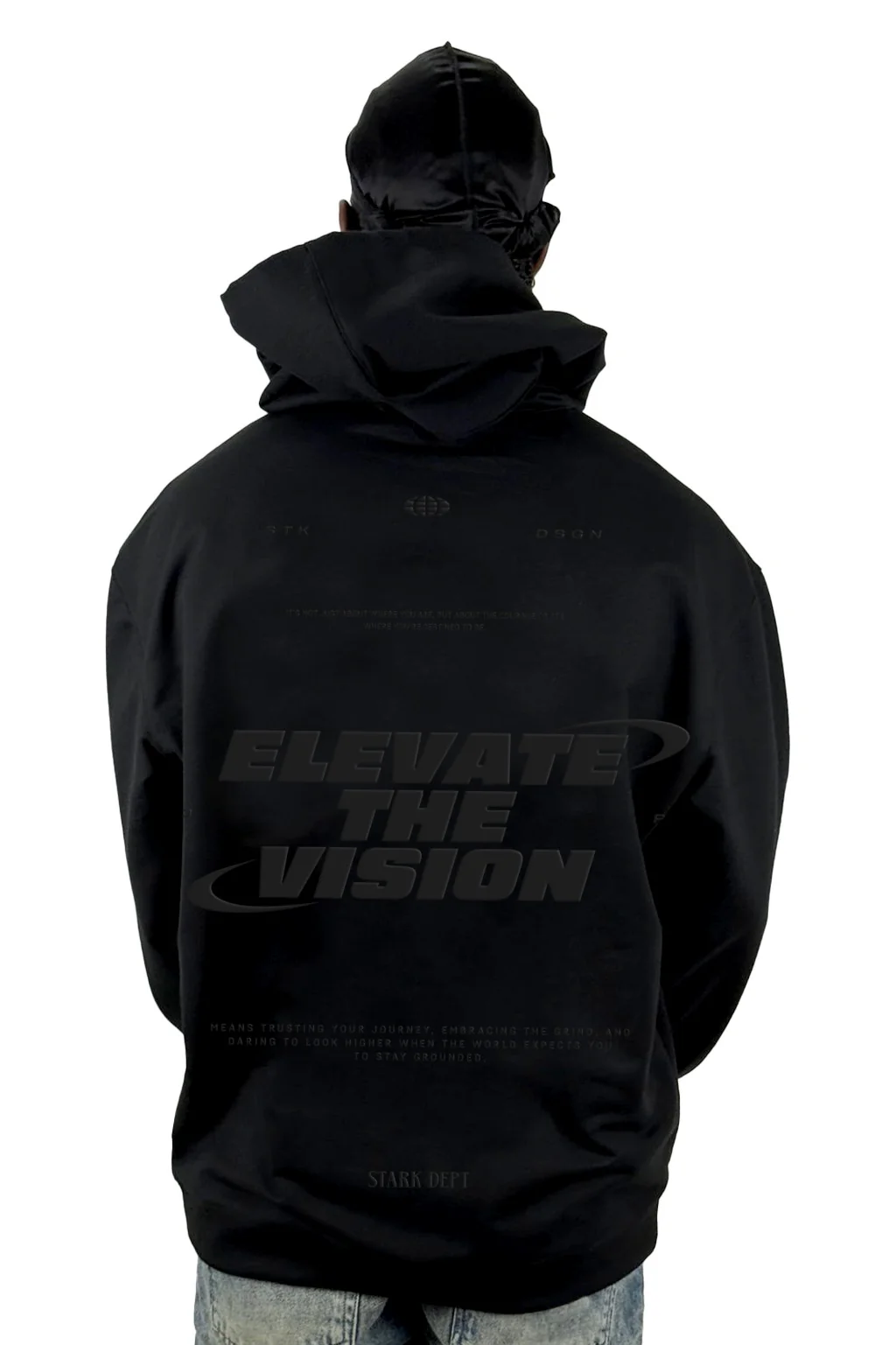 Buzo Capucha Negro Elevate The Vision - Image 2