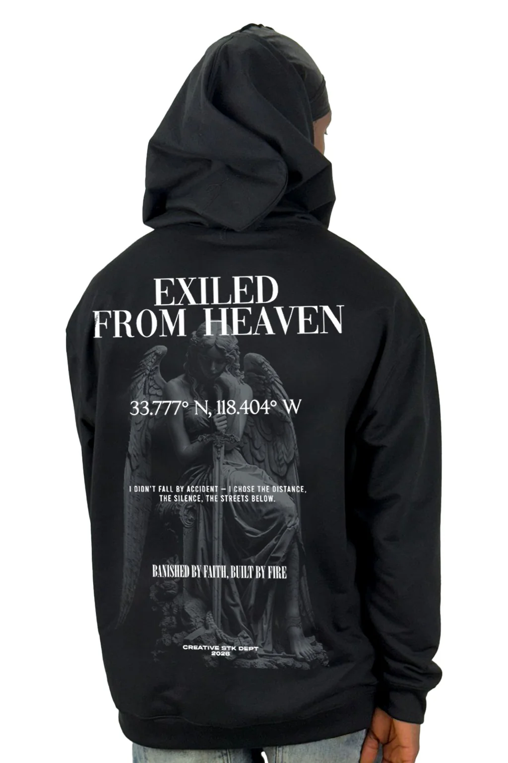 Buzo Capucha Negro Exiled From Heaven