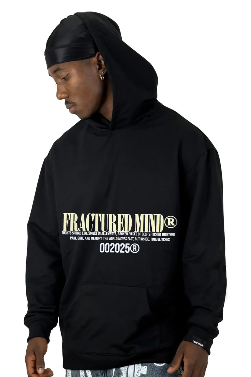 Buzo Capucha Negro Fractured Mind - Image 2