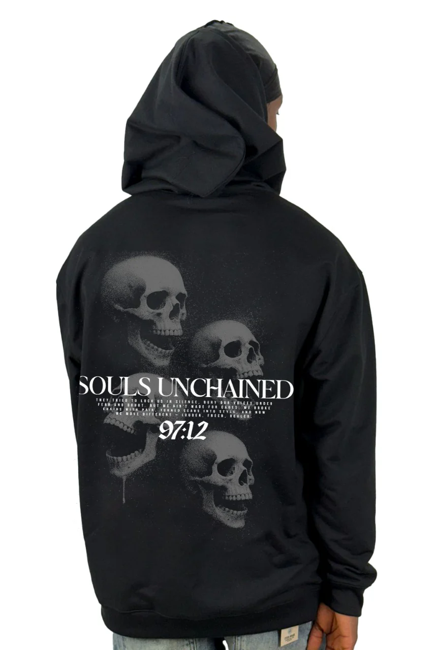 Buzo Capucha Negro Souls Unchained