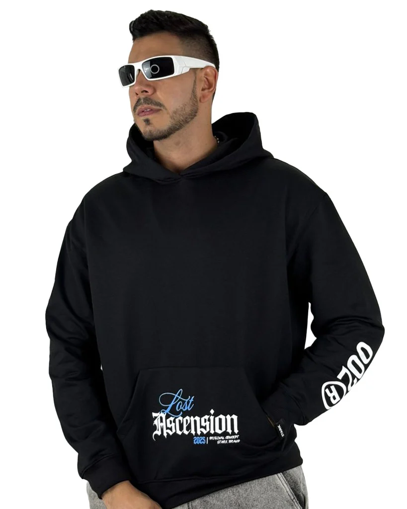 Buzo Negro capucha Lost Ascension - Image 2