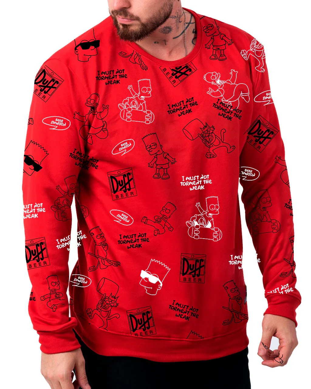 Buzo Rojo Duff Bart