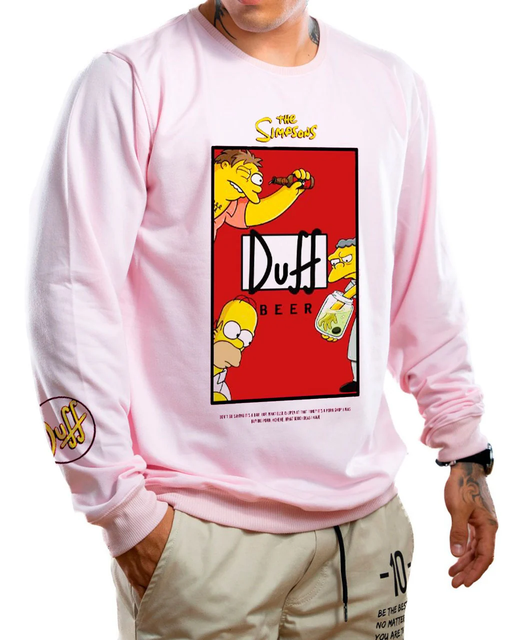 Buzo rosado duff simp