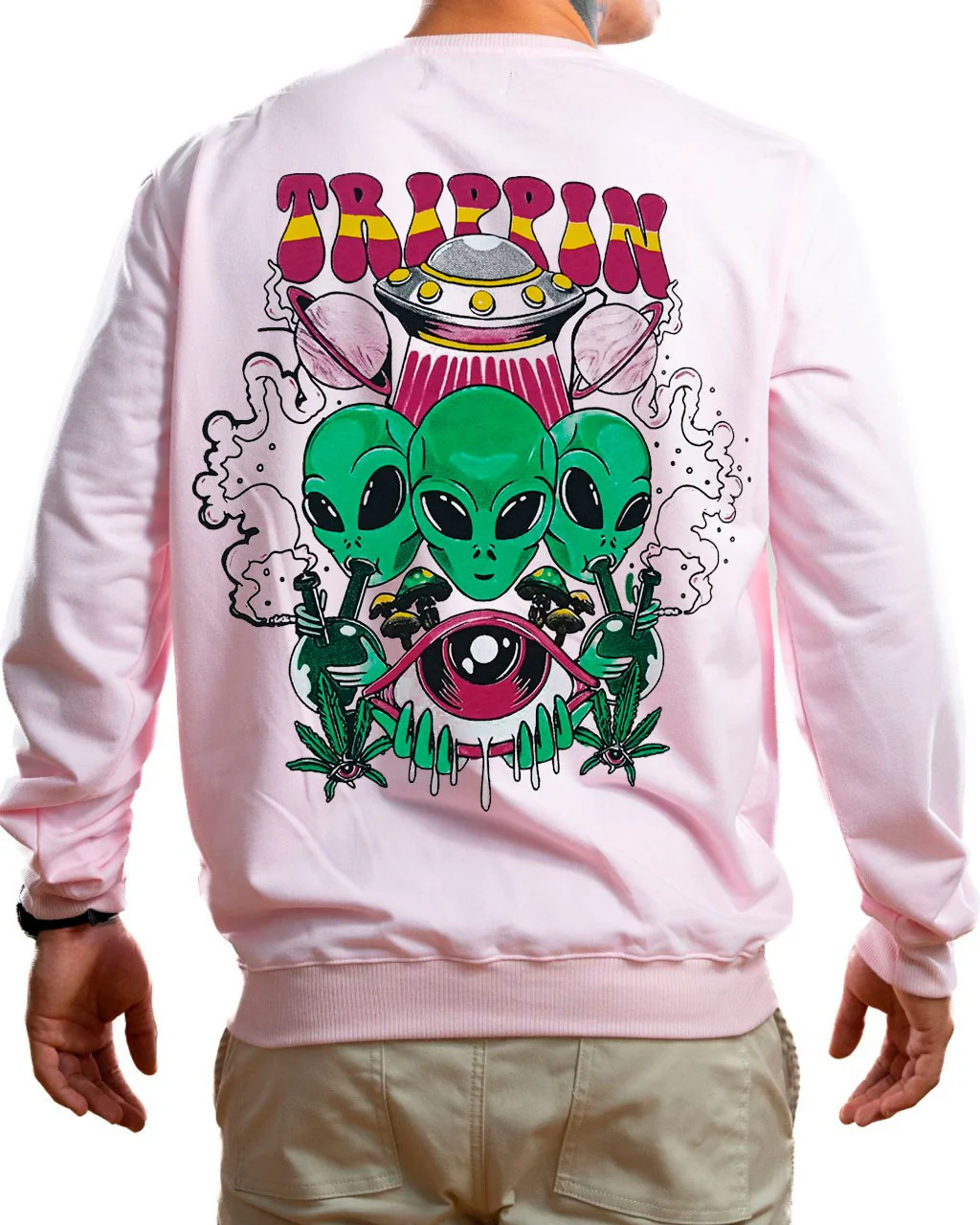 Buzo rosado cosmic vibes