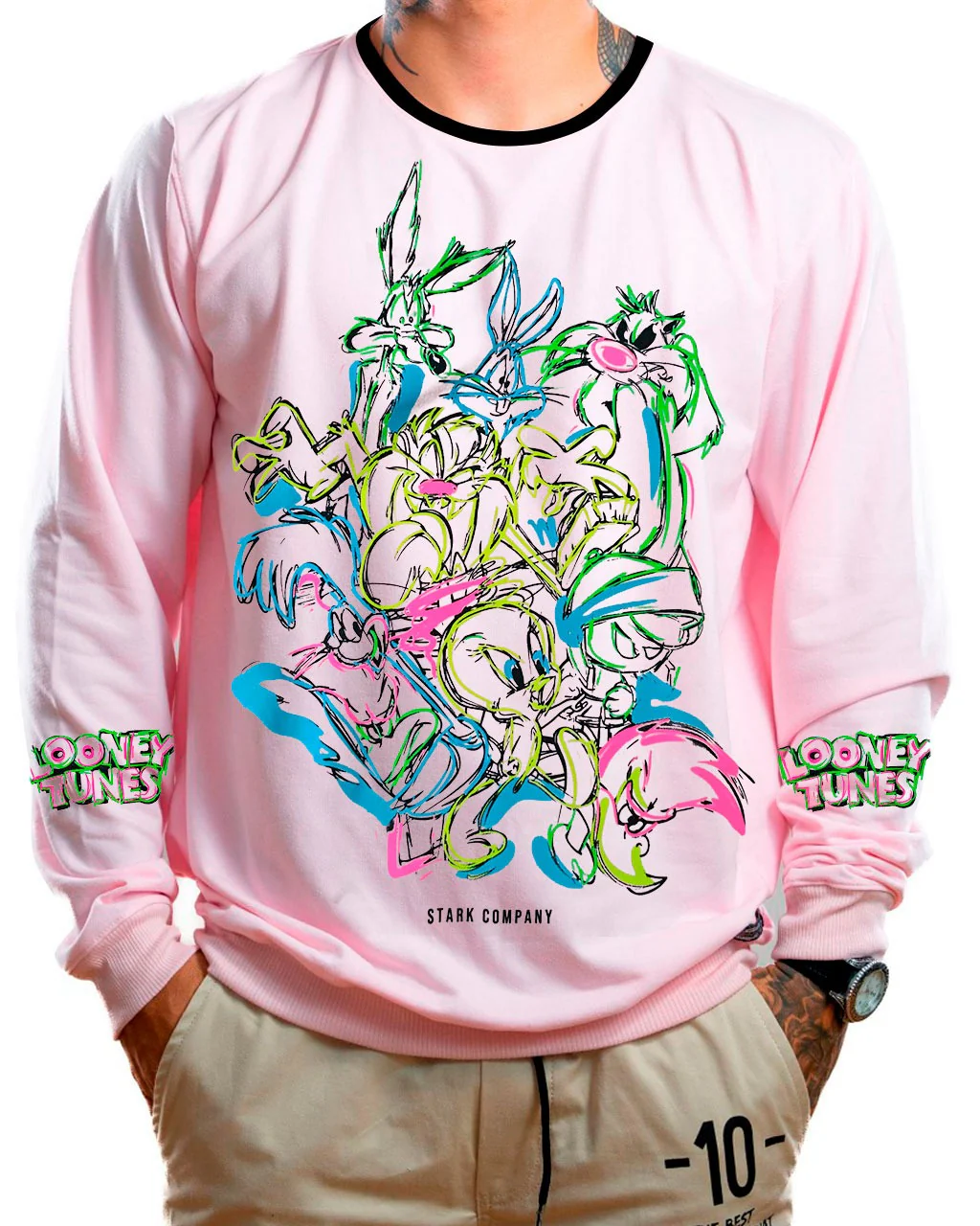 Buzo rosado looney neon