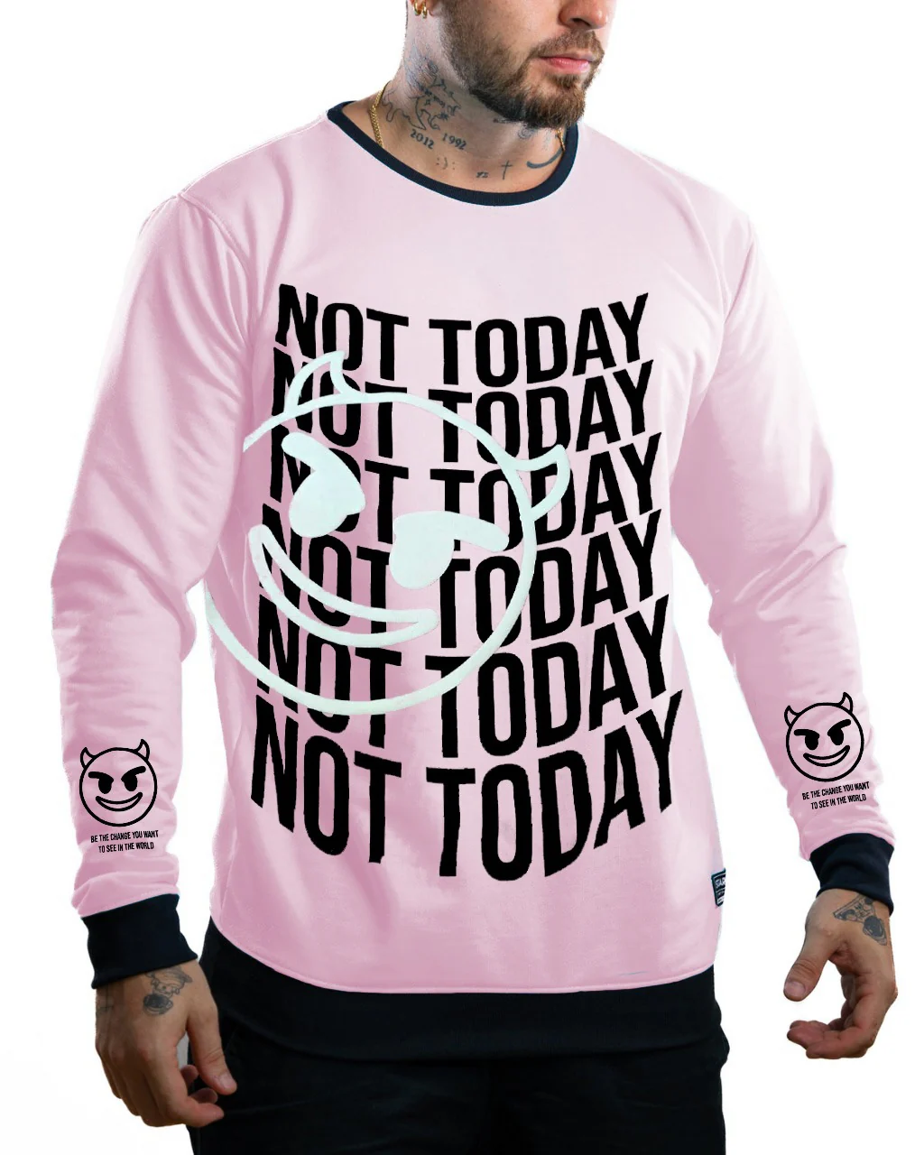 Buzo Rosado Not Today