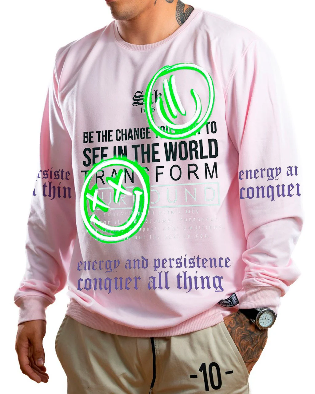 Buzo rosado transform neon