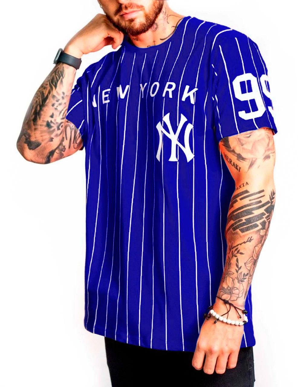 Camiseta azul ny 99