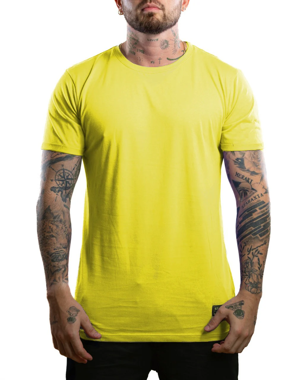 camiseta basica amarilla