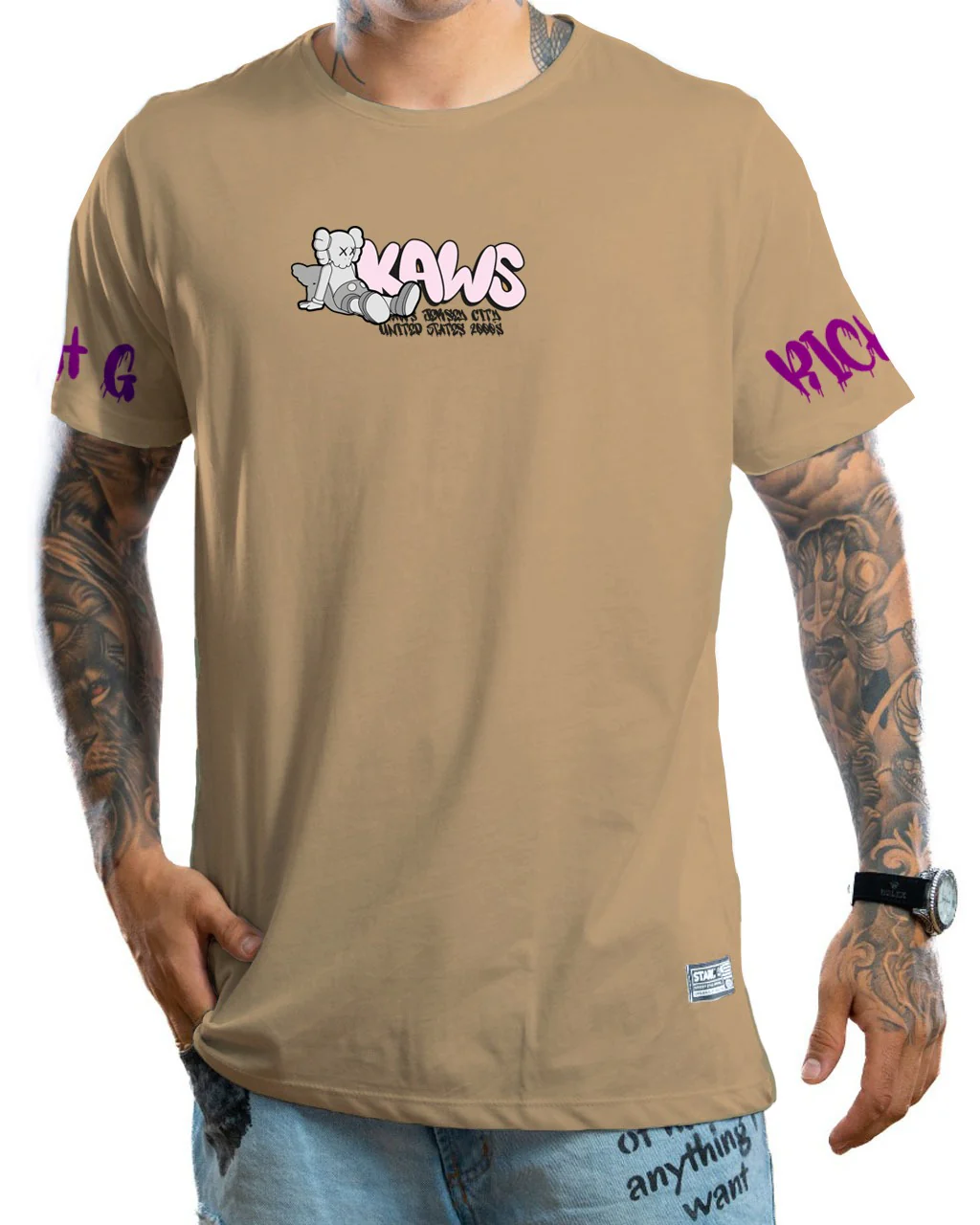 Camiseta beige kws