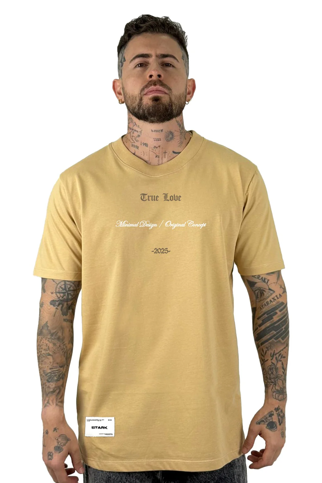 Camiseta Beige True Love Alto Gramaje - Image 2