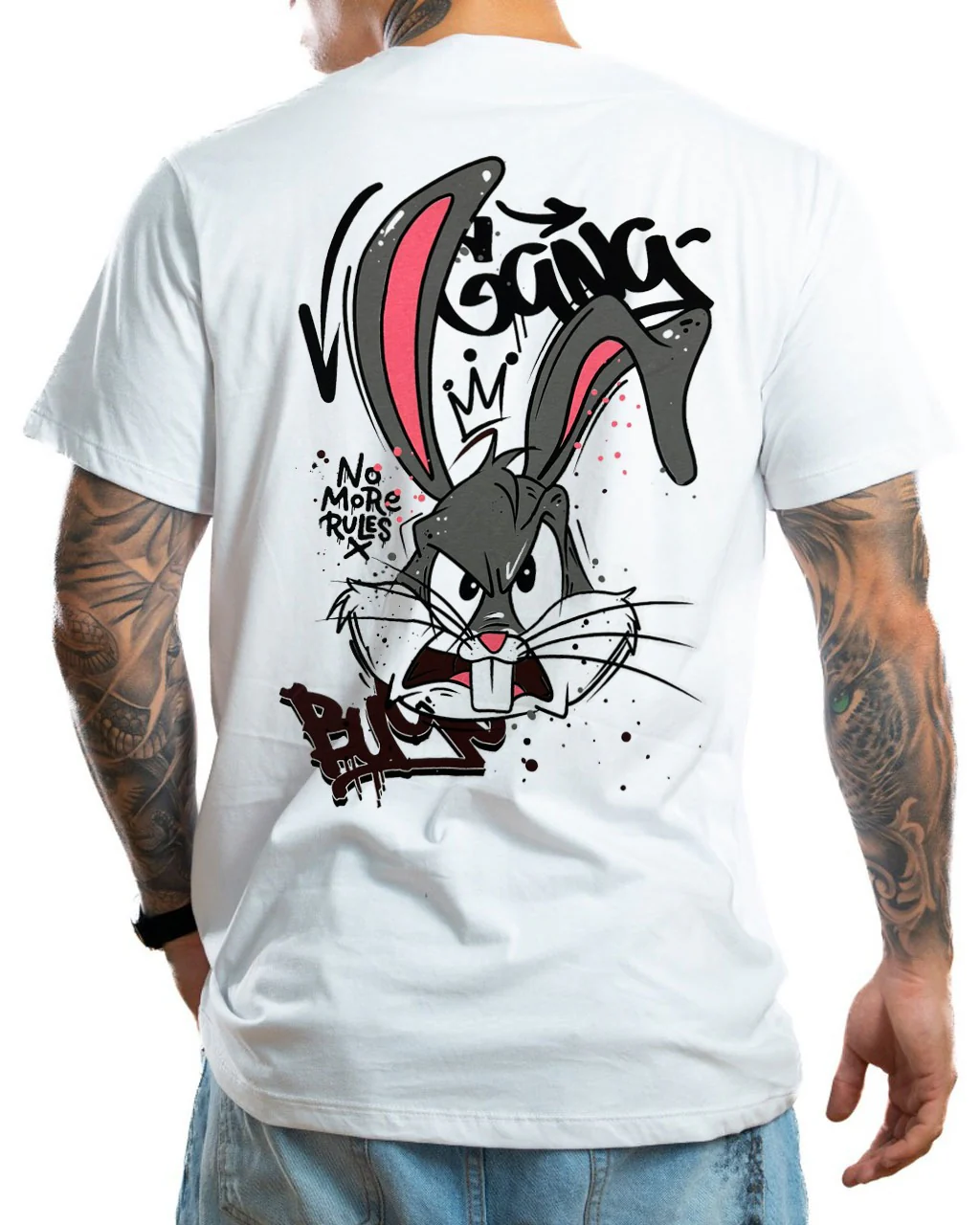 Camiseta Blanca Angry Bugs