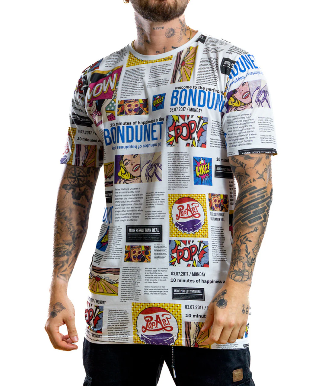 Camiseta Blanca Comic Bondunet