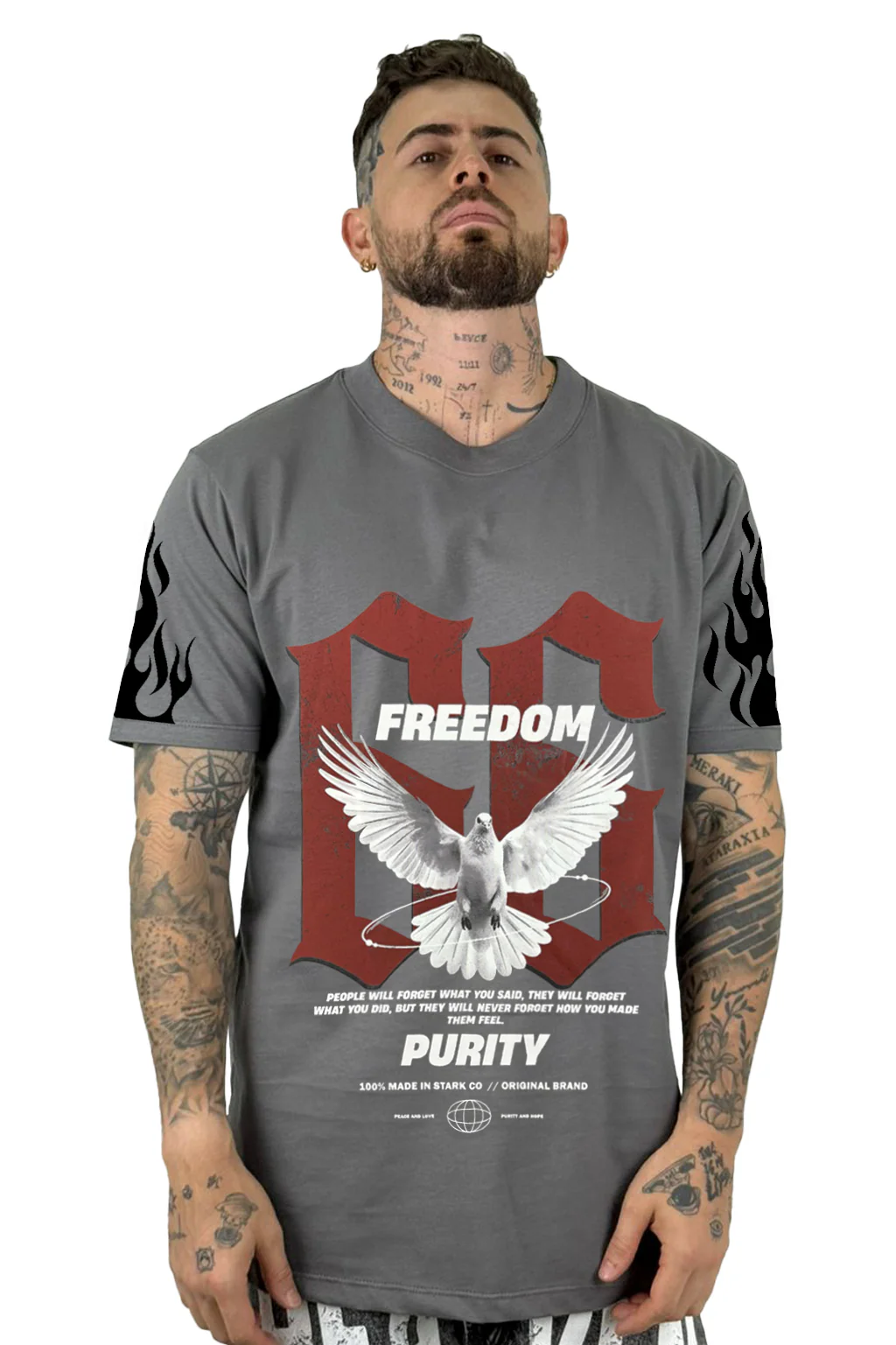 Camiseta Gris plomo Purity Alto Gramaje