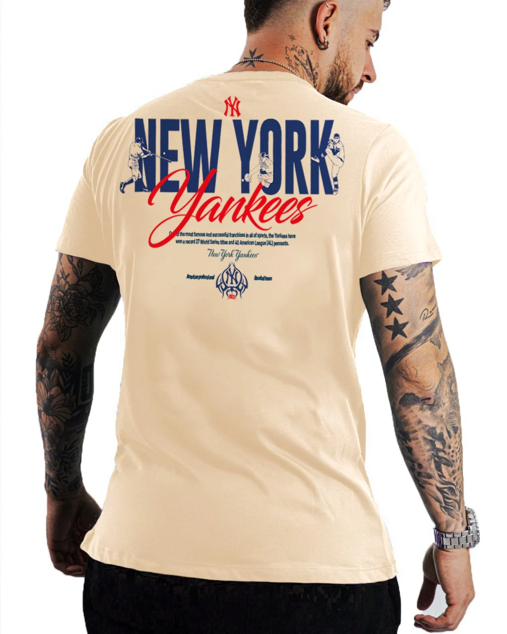 Camiseta Crema New York Yankees - Image 2