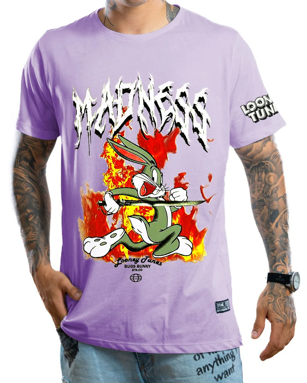 Camiseta lila madness bugs