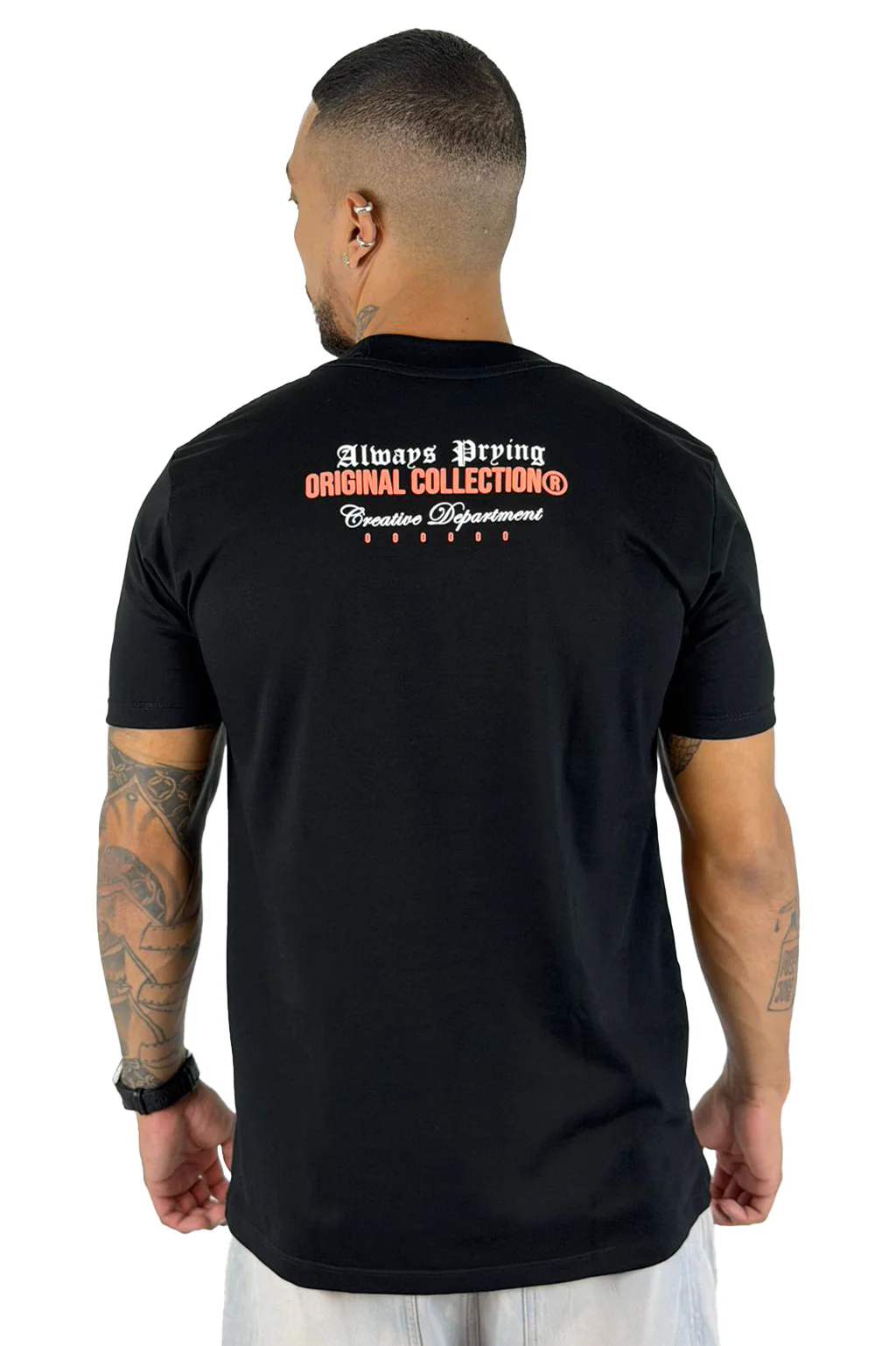 Camiseta Negra Always Prying Alto Gramaje - Image 2