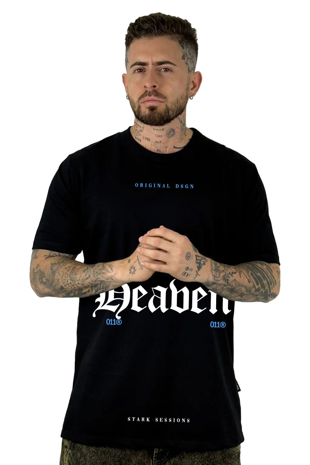 Camiseta Negra Hevan Top To Alto Gramaje - Image 2