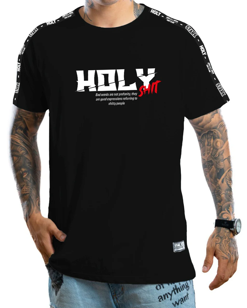 Camiseta Negra Holy