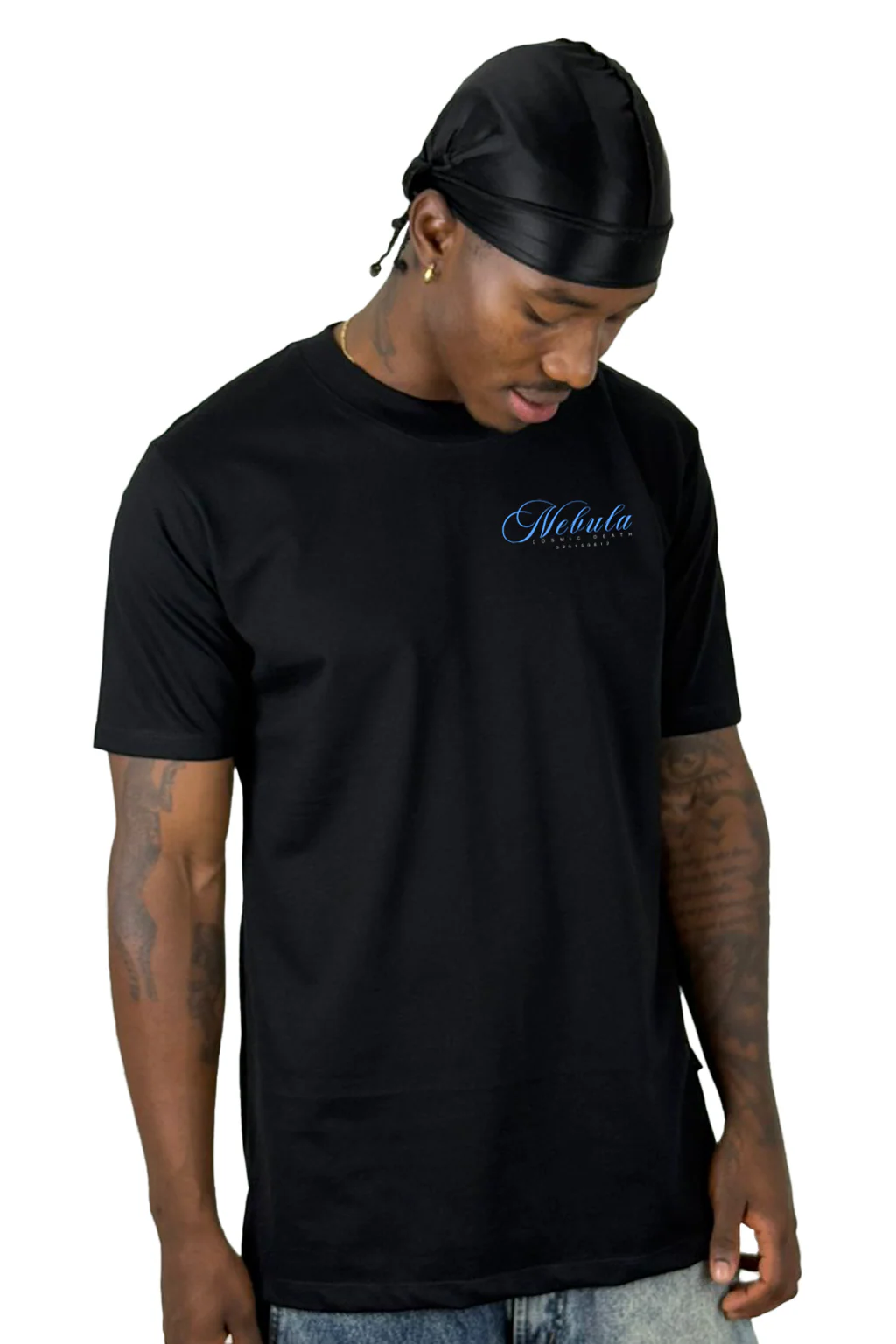 Camiseta Negra Nebula Alto Gramaje - Image 2