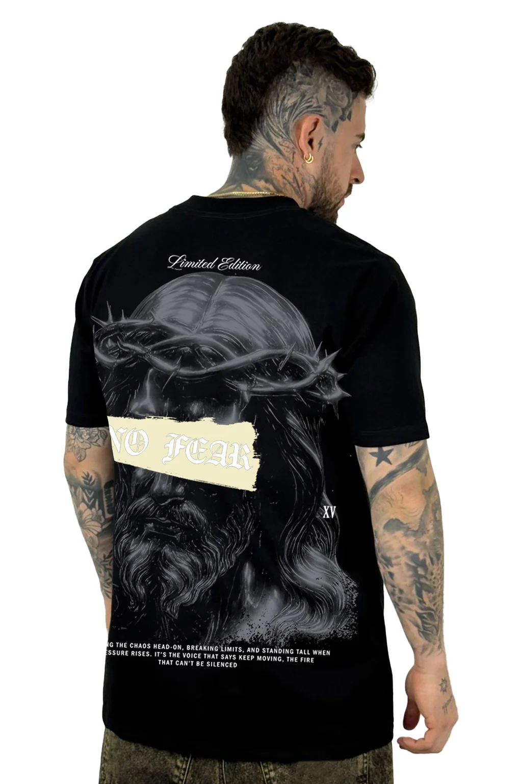 Camiseta Negra No Fear Alto Gramaje