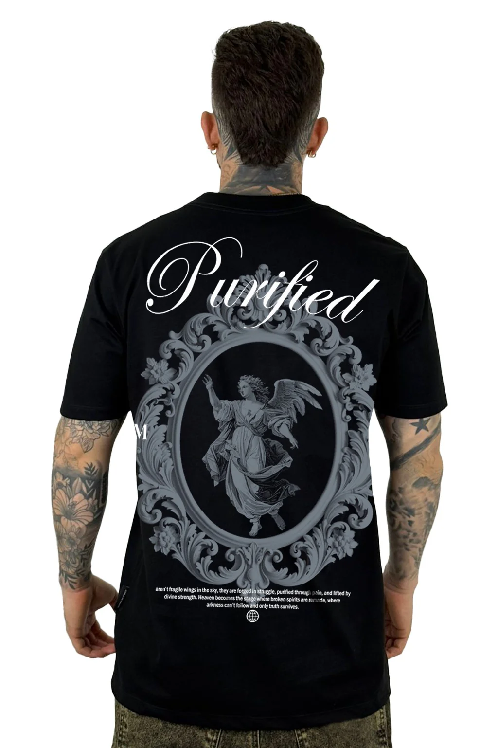 Camiseta Negra Purified  Alto Gramaje - Image 2
