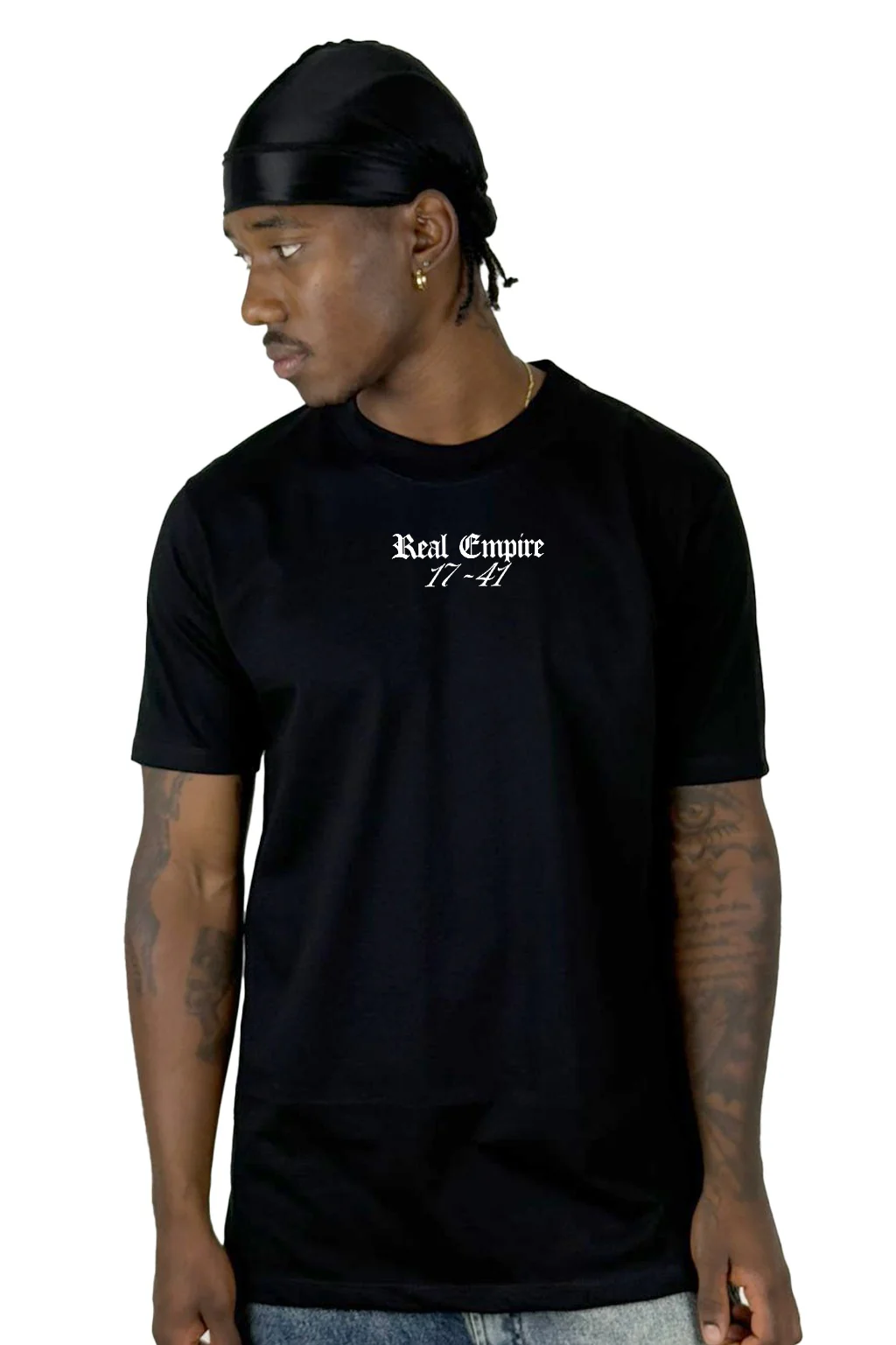 Camiseta Negra Real Empire 17-41 Alto Gramaje - Image 2