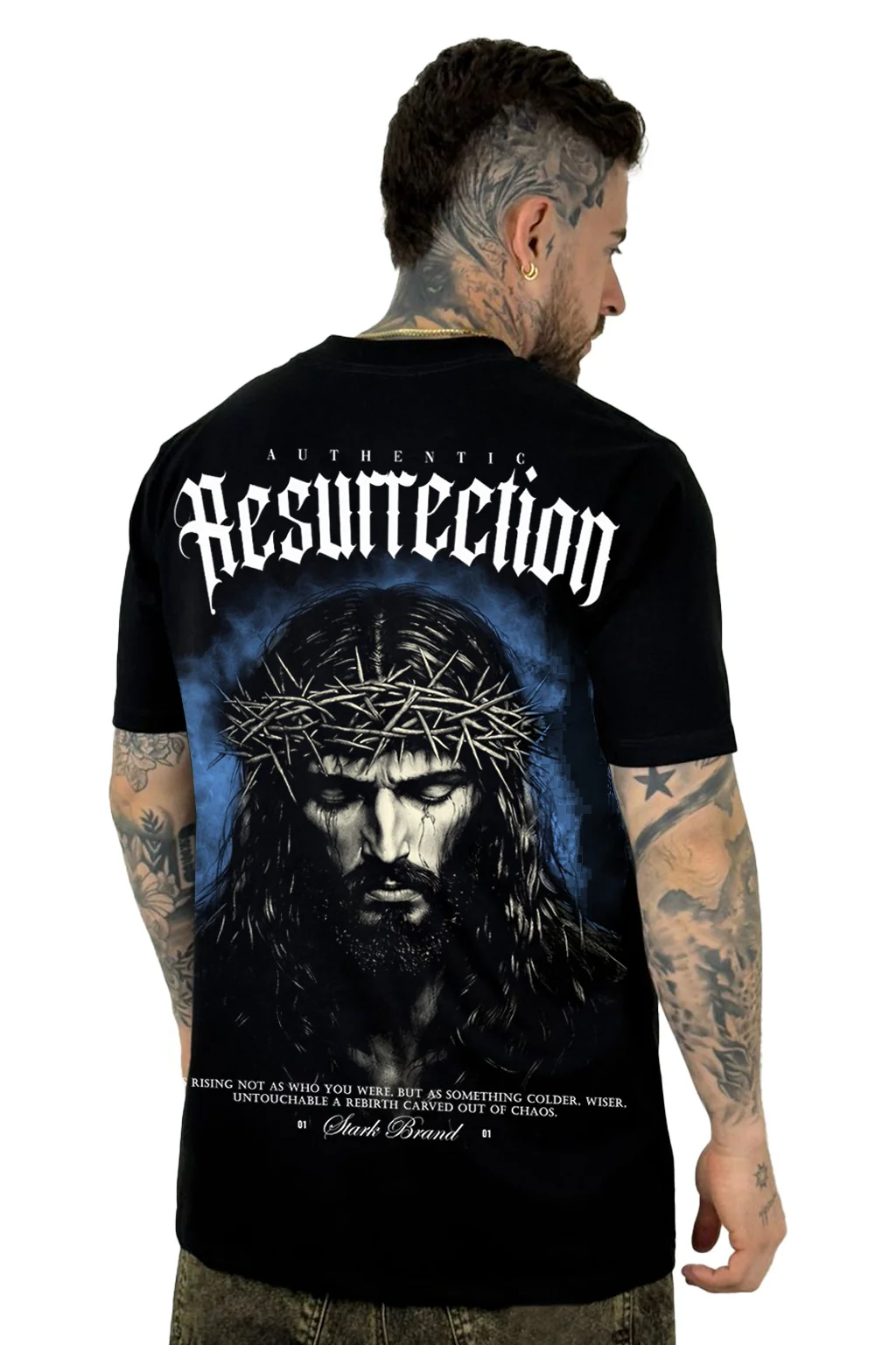 Camiseta Negra Resurrection Alto Gramaje