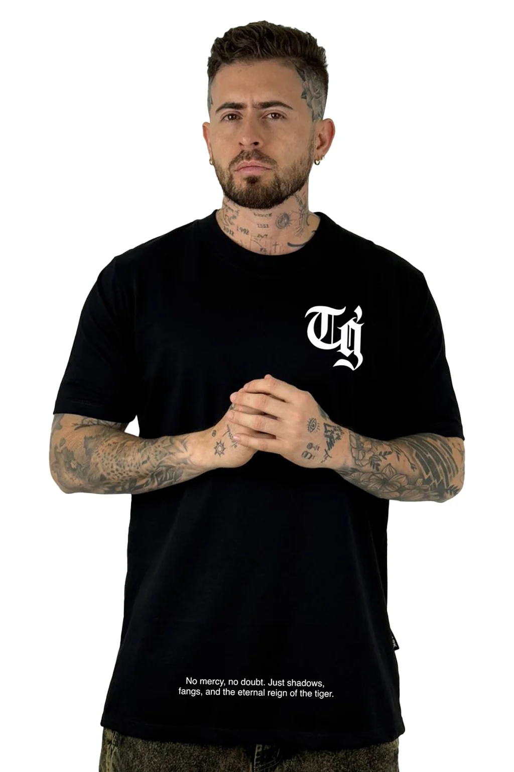 Camiseta Negra Tiger Kings Alto Gramaje - Image 2