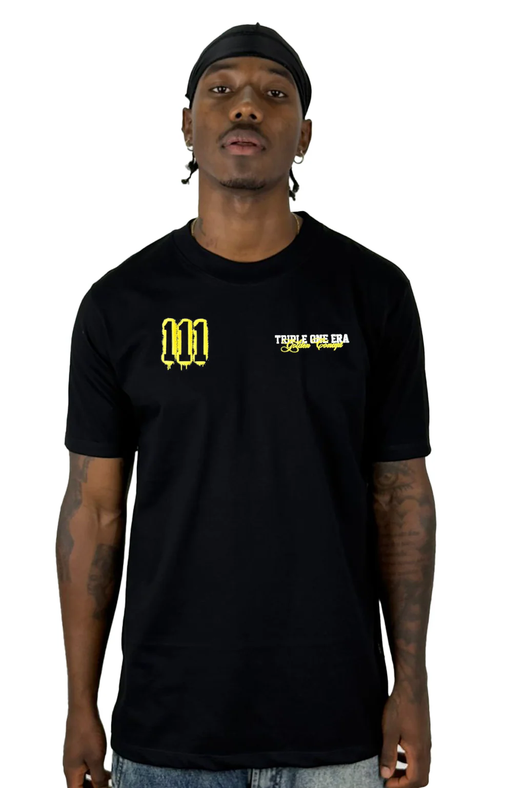 Camiseta Negra Triple One Era Alto Gramaje - Image 2