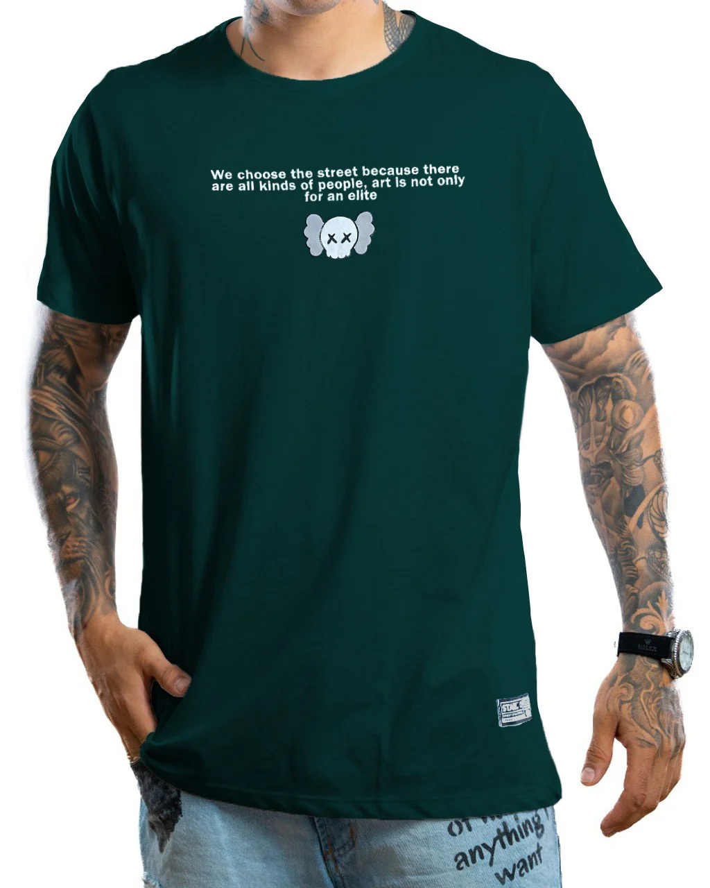 Camiseta Verde Kaws Robot - Image 2