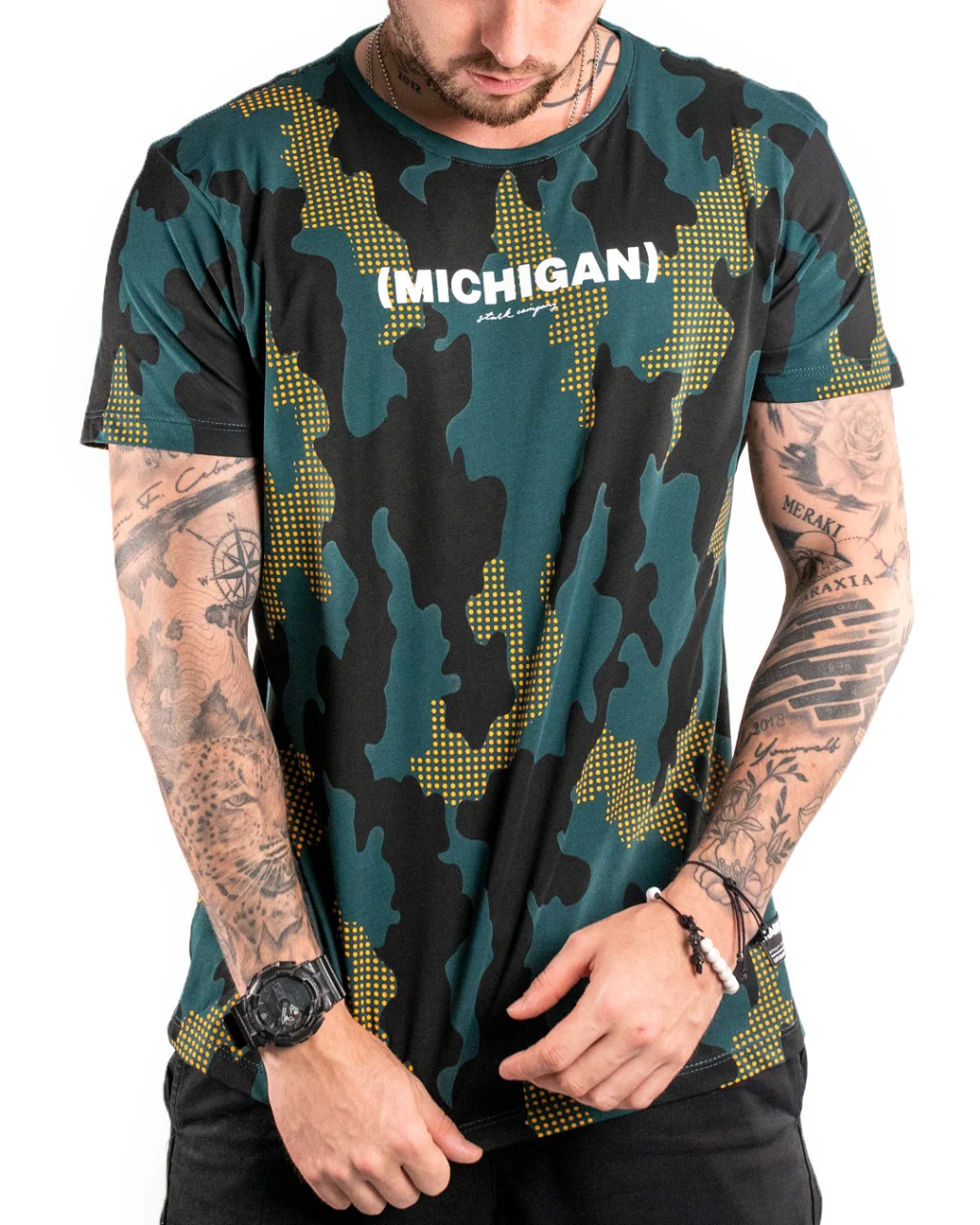 camiseta verde Michigan