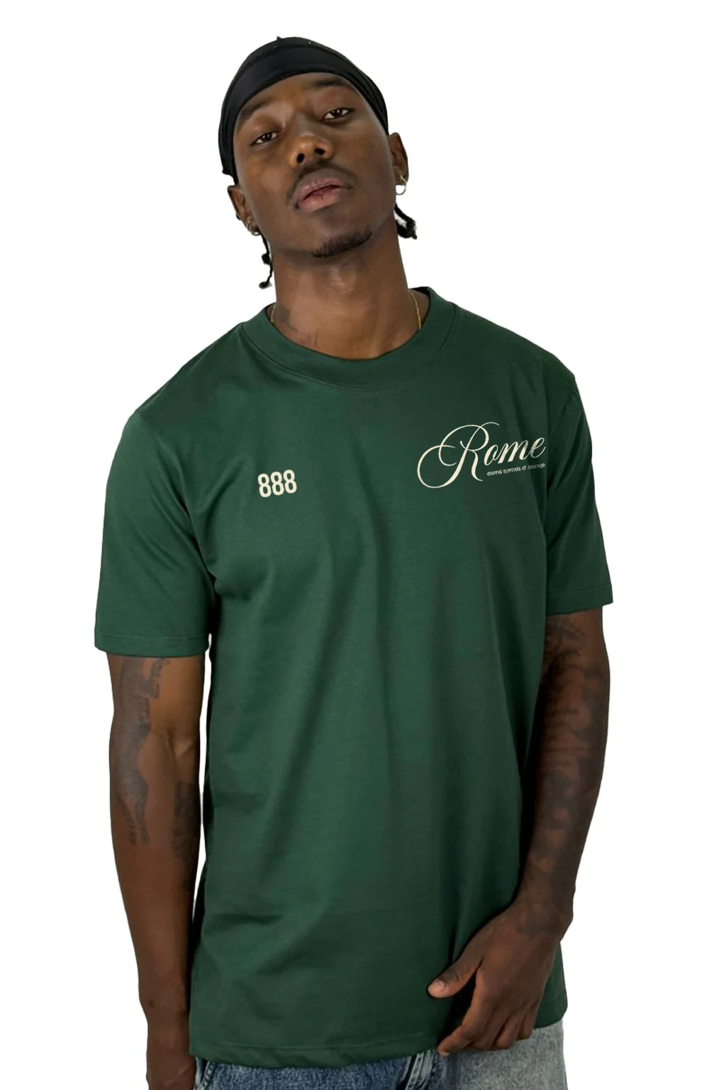 Camiseta Verde Roma Gladiator Alto Gramaje - Image 2
