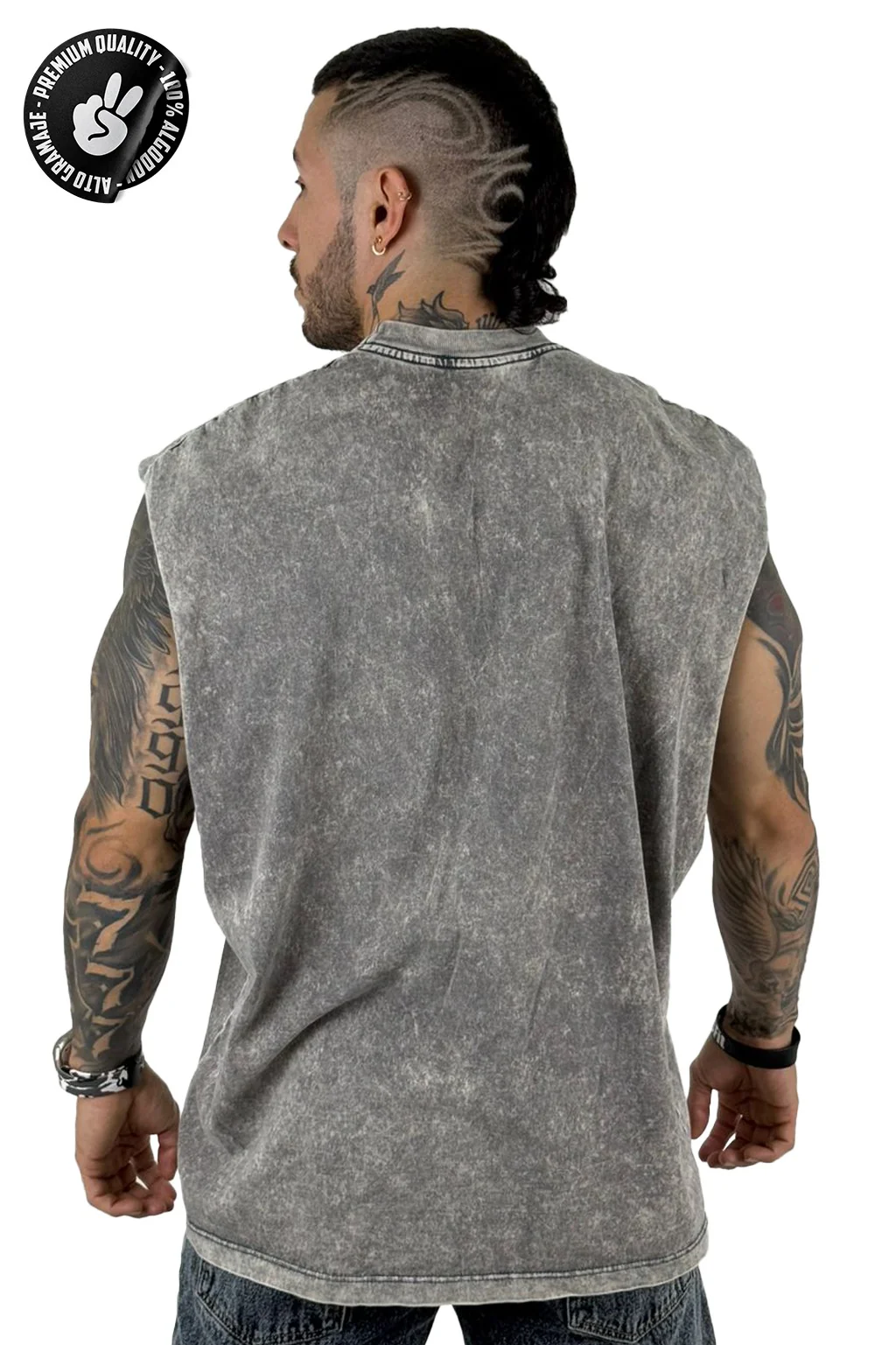 Camisilla Alto Gramaje sky gris - Image 2
