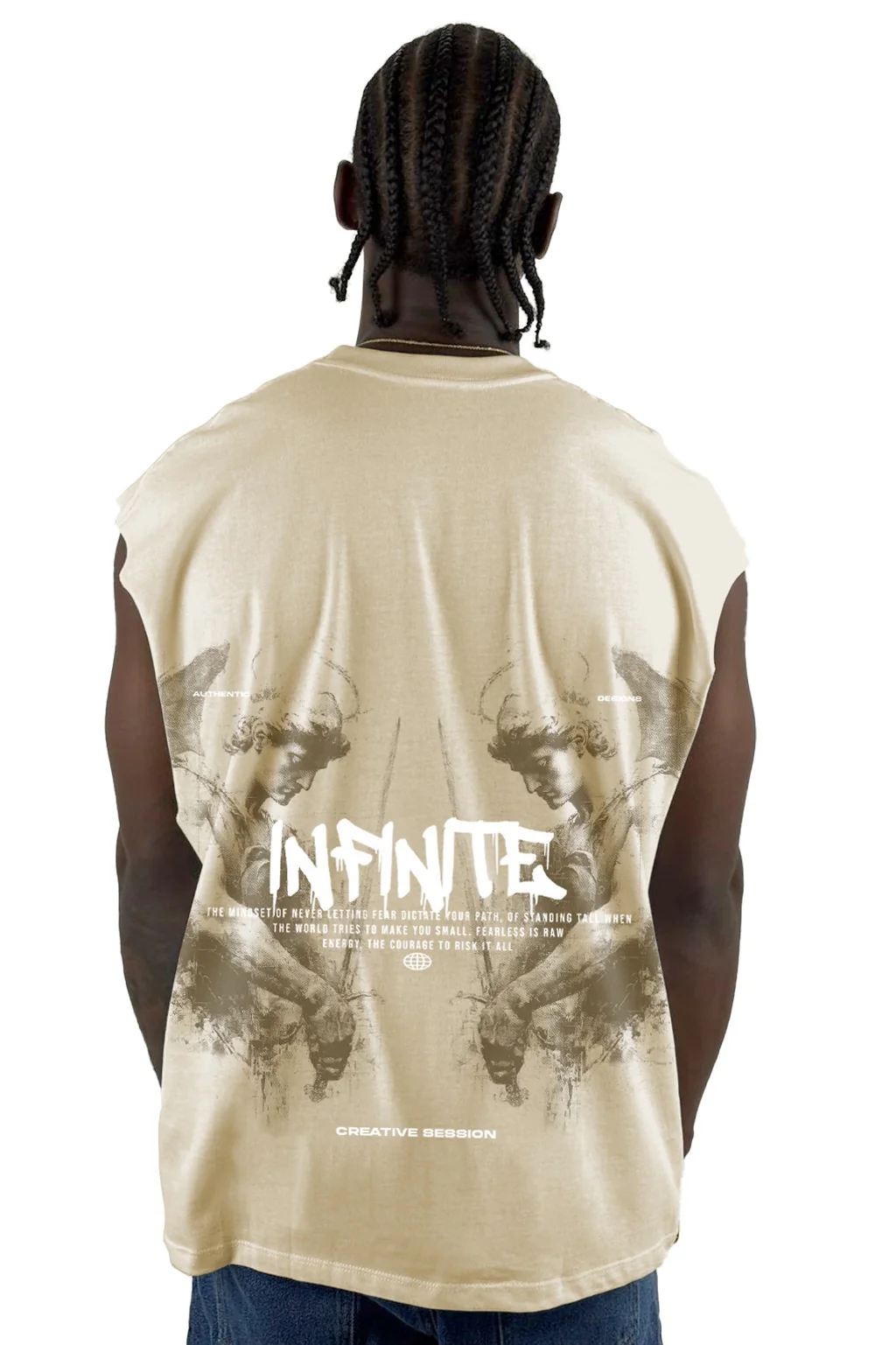Camisilla Beige Infinite Alto Gramaje - Image 2